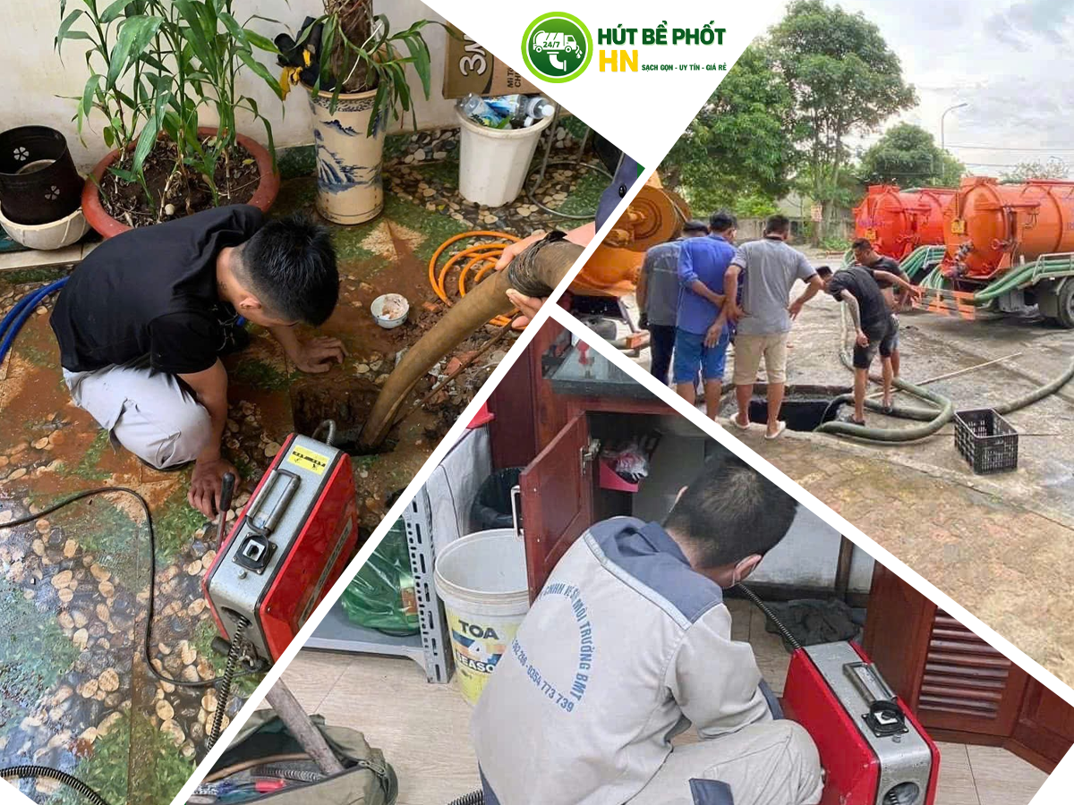 Dịch vụ hút bể phốt thông tắc cống Hà Nội